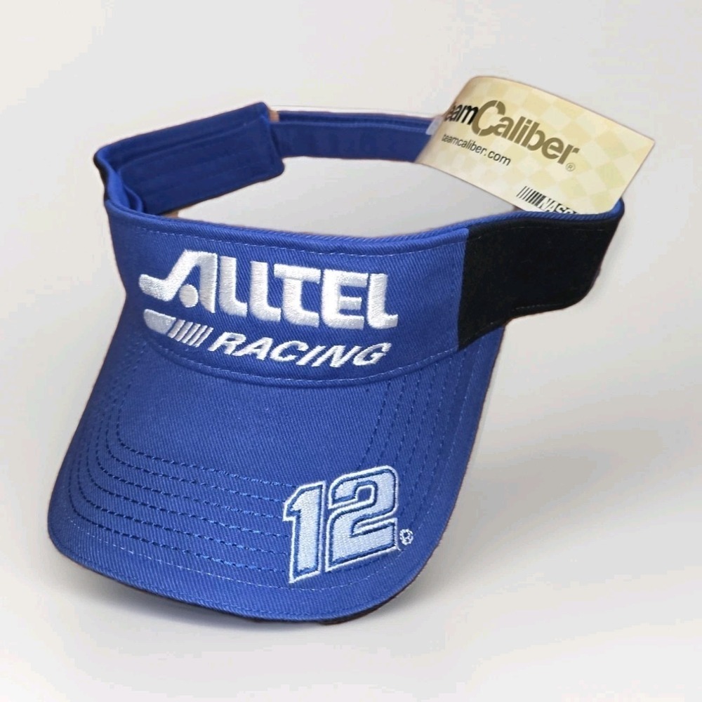 ALLTEL Racing #12 Ryan Newman Visor Hat ADJUSTABLE NASCAR Team Caliber New VTG - Picture 1 of 7